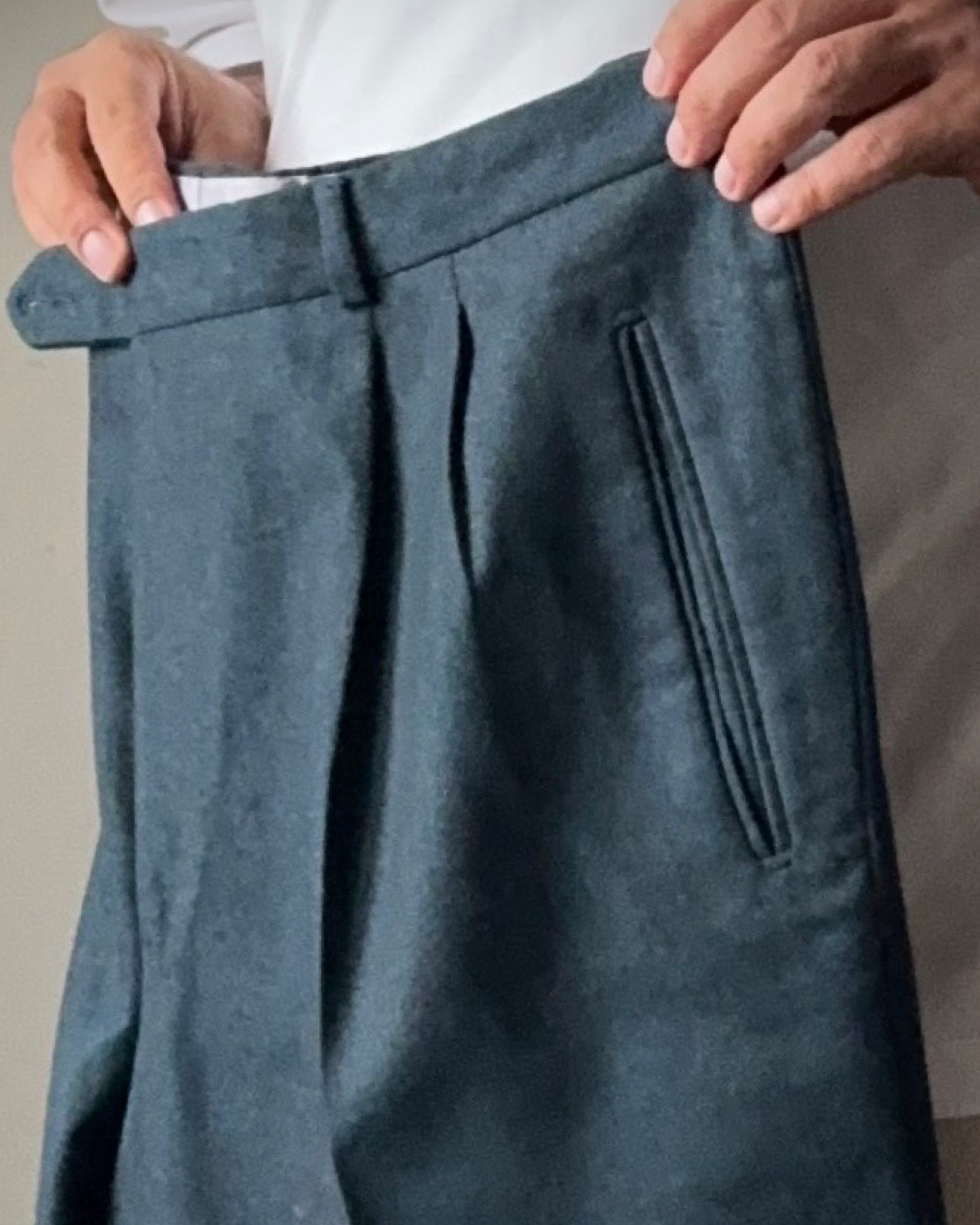 PANTALONE INVERNALE "SECOND HAND" DI FLANELLA DOPPIA PENCE D07P02