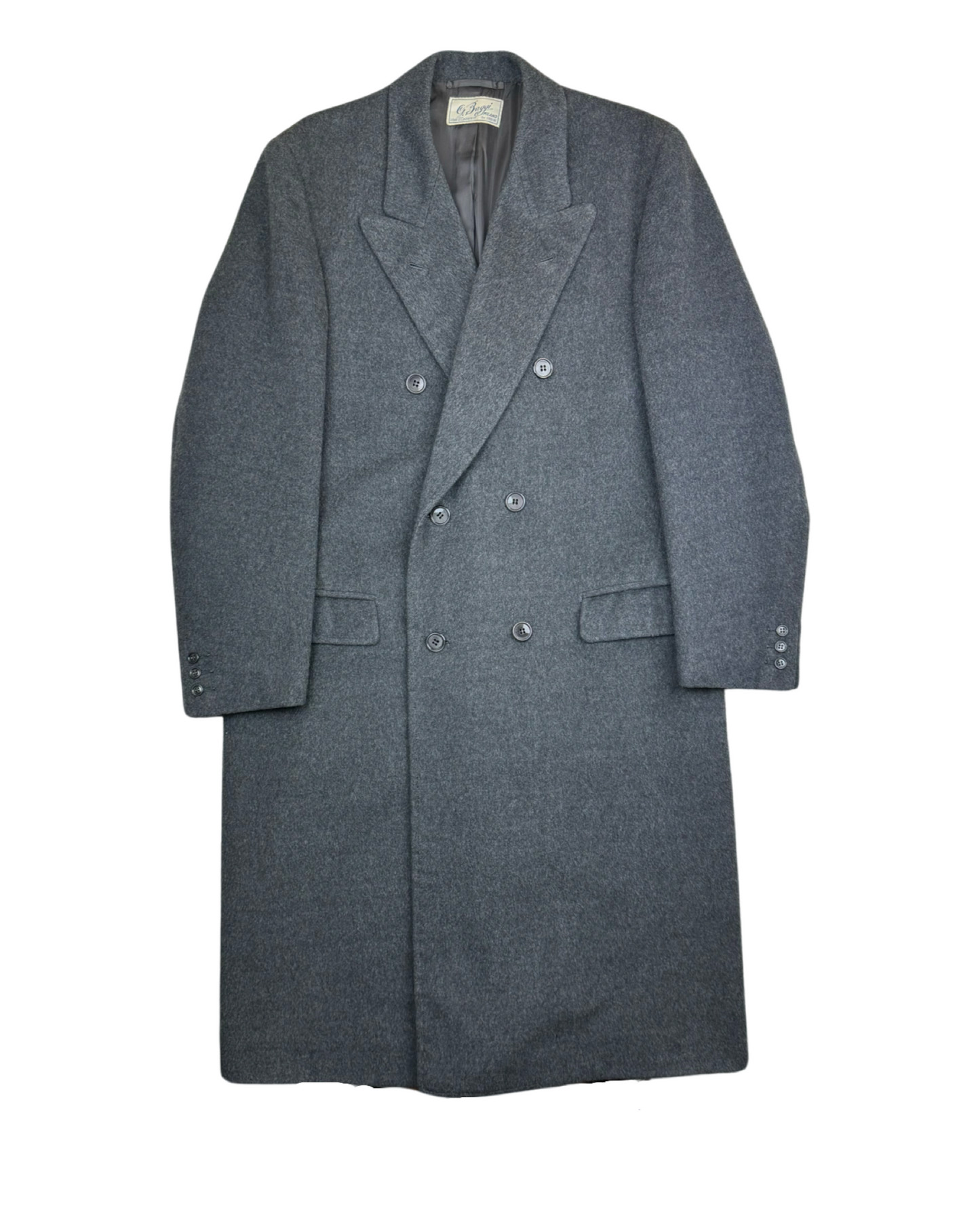 CAPPOTTO VINTAGE DOPPIO PETTO IN LANA CI20