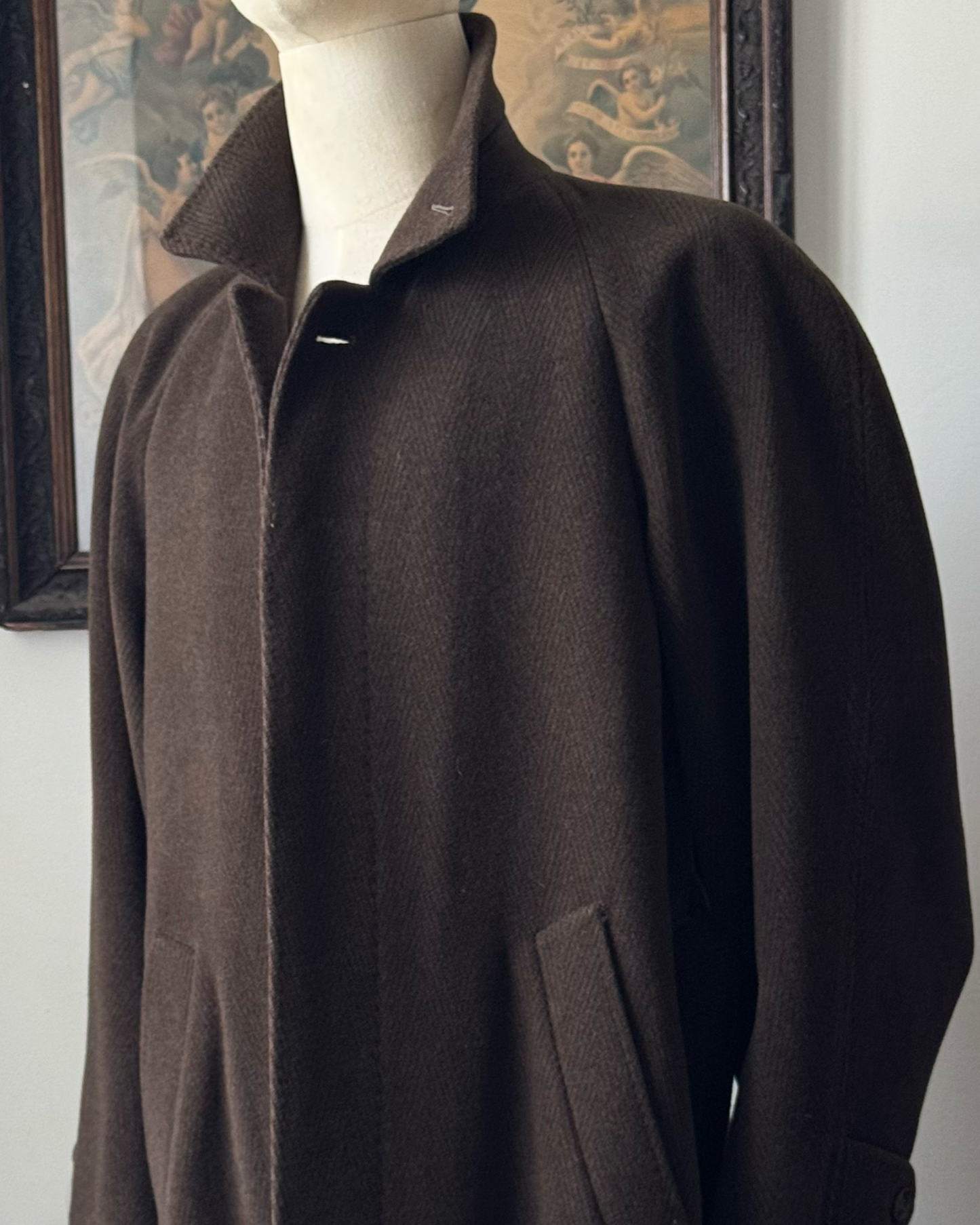 CAPPOTTO VINTAGE LODEN IN  MISTO LANA D08C01