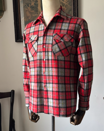 CAMICIA INVERNALE VINTAGE IN COTONE FLANELLA D09CA1