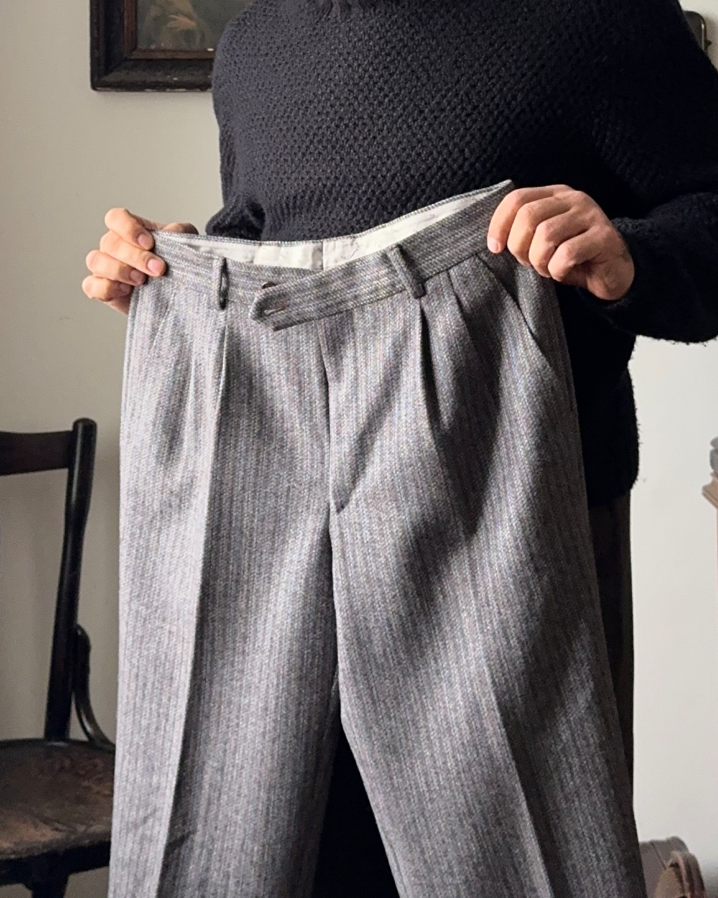 PANTALONE INVERNALE "SECOND HAND" DOPPIA PENCE DI LANA D10PA1