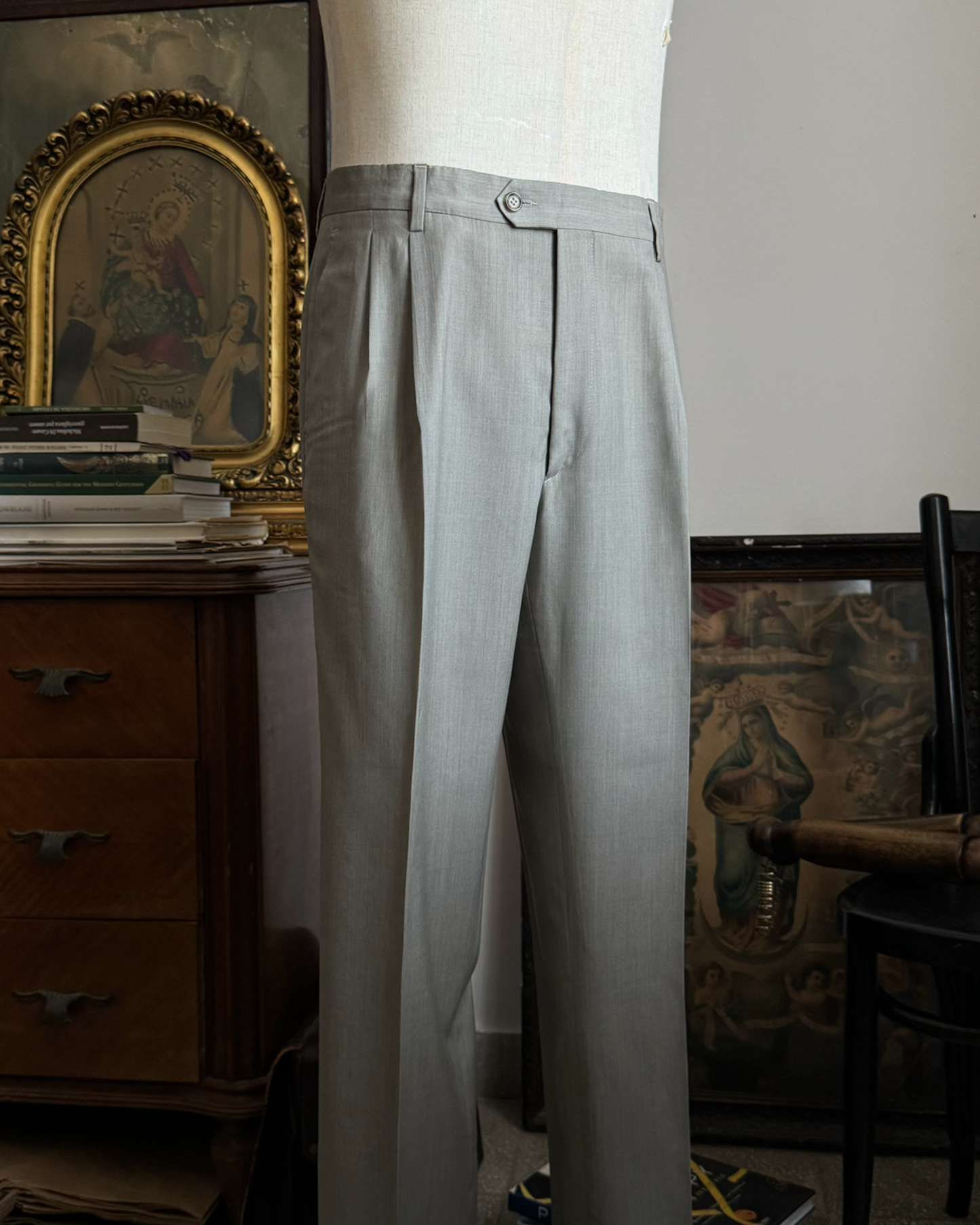 PANTALONE ESTIVO "SECOND HAND" IN LANA DOPPIA PENCE D02P04