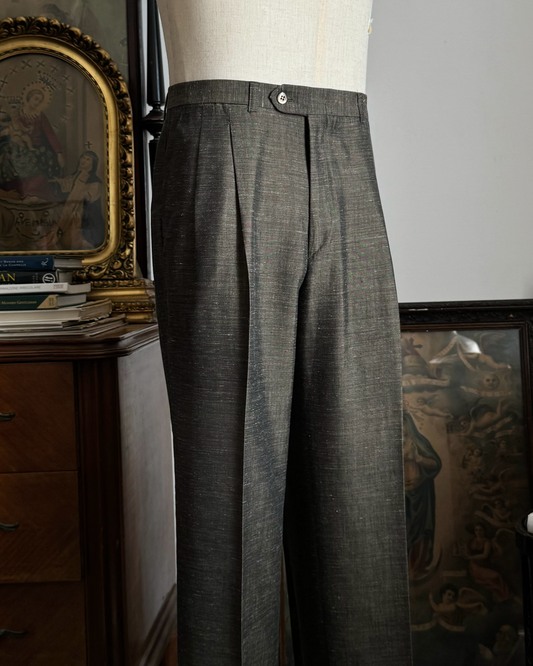 PANTALONE ESTIVO VINTAGE IN LANA DOPPIA PENCE D03P07