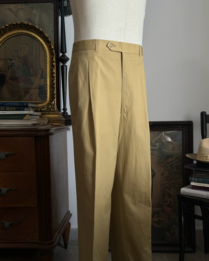 PANTALONE ESTIVO "SECOND HAND" IN COTONE "BOGGI" DOPPIA PENCE D03P08