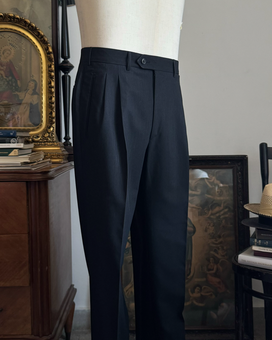 PANTALONE ESTIVO "SECOND HAND" IN LANA "CORNELIANI" DOPPIA PENCE D03P09