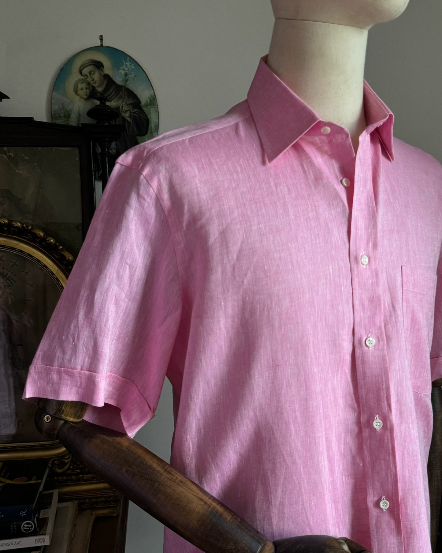 CAMICIA ESTIVA VINTAGE IN LINO D03C09