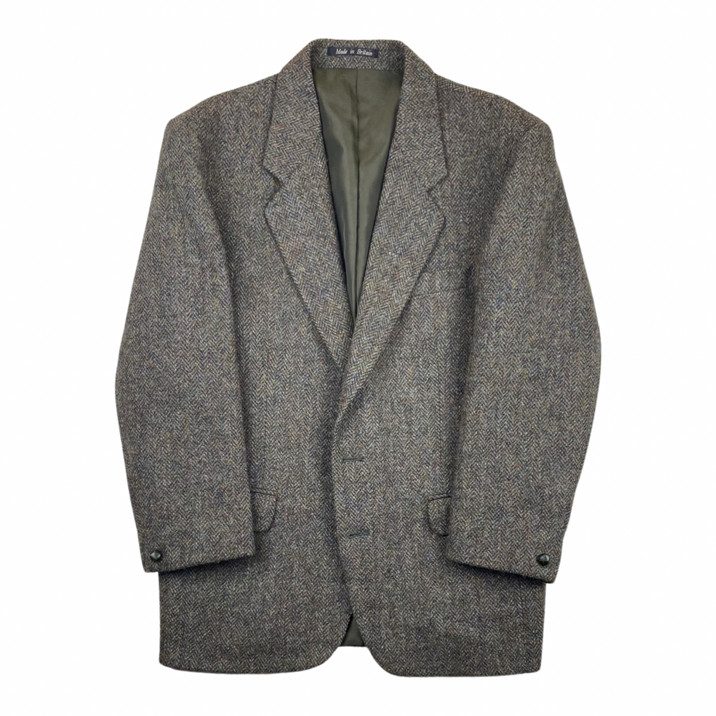 GIACCA INVERNALE VINTAGE  "HARRIS TWEED" IN LANA GI02