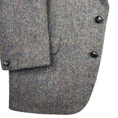 GIACCA INVERNALE VINTAGE  "HARRIS TWEED" IN LANA GI02