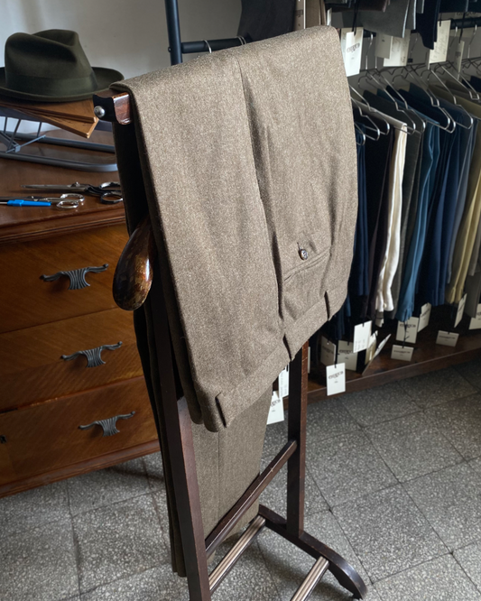 PANTALONE INVERNALE "SECOND HAND" IN LANA DI FLANELLA, MARCHIO POLO BY RALPH LAUREN, LISCIO NO PENCE PI21