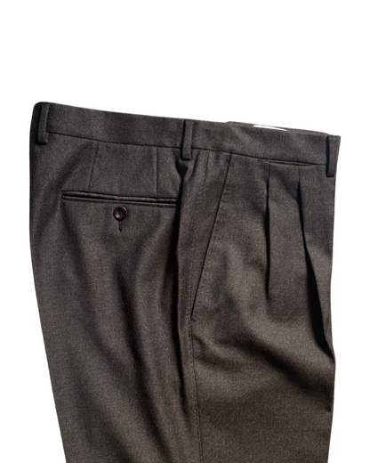 PANTALONE INVERNALE "SECOND HAND" IN LANA DI FLANELLA, MARCHIO CANALI, DOPPIA PENCE D07P01