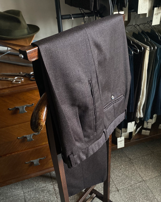 PANTALONE INVERNALE "SECOND HAND" IN LANA, TESSUTO CERRUTI, DOPPIA PENCE PI27