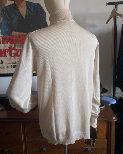 MAGLIONE INVERNALE VINTAGE ANNI 70'IN SETA COLLO ALTO MI15-MI16