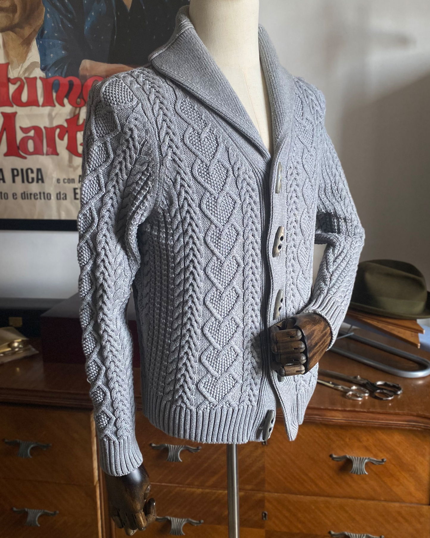 MAGLIONE ESTIVO CARDIGAN "SECOND HAND" IN COTONE BROOKS BROTHERS ME01