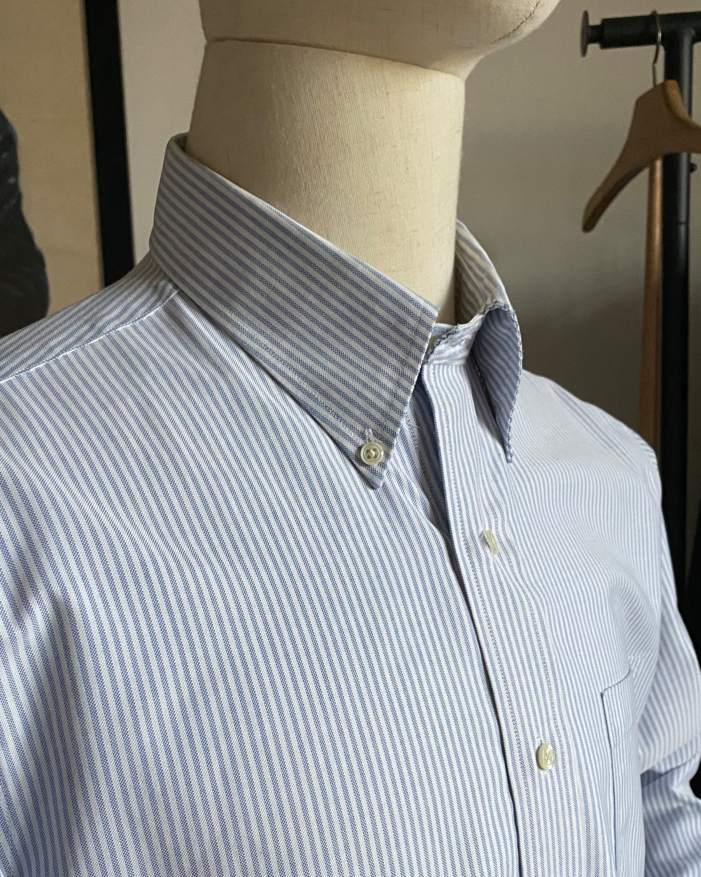 CAMICIA INVERNALE "SECOND HAND" IN COTONE; MARCHIO BROOKS BROTHERS CI02