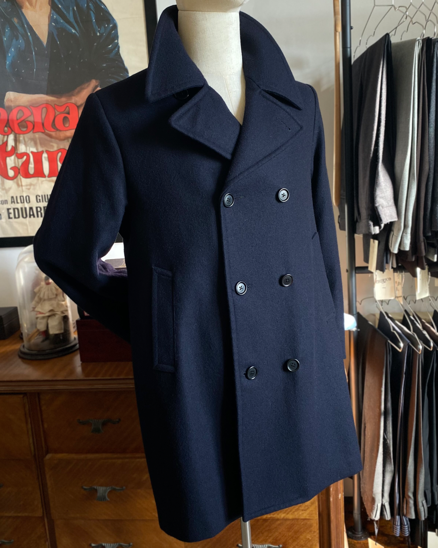 CAPPOTTO VINTAGE IN LANA PEACOAT CI10