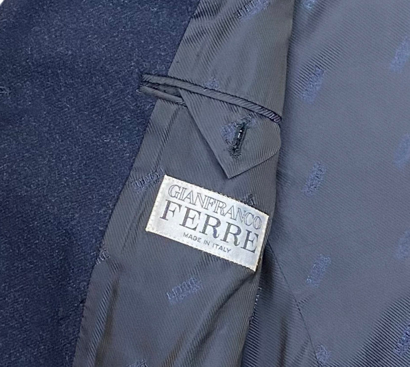 GIACCA INVERNALE VINTAGE IN LANA MARCA "GIANFRANCO FERRE'" DOPPIO PETTO GI01